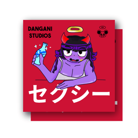 DokuGirl セクシー Sticker [2-PACK] - DANGANI STUDIOS
